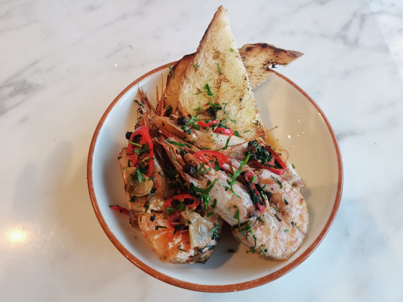 Herby King Prawns